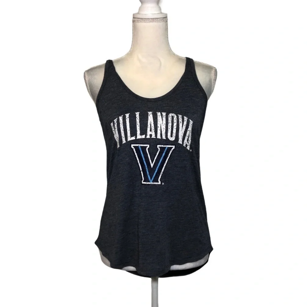 NWOT Villanova University Wildcats Gray Blue Tank Top Tee New Sleeveless
